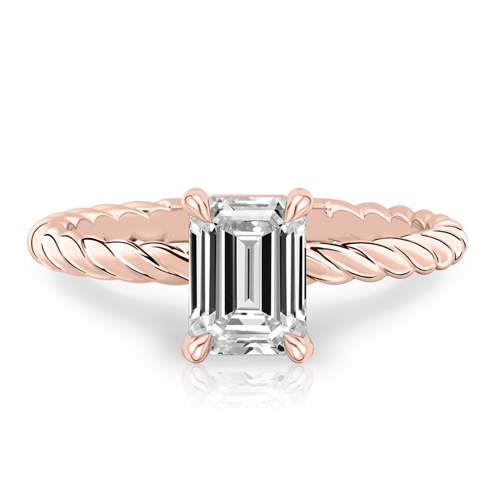 Ruth Twisted Rope Engagement Ring