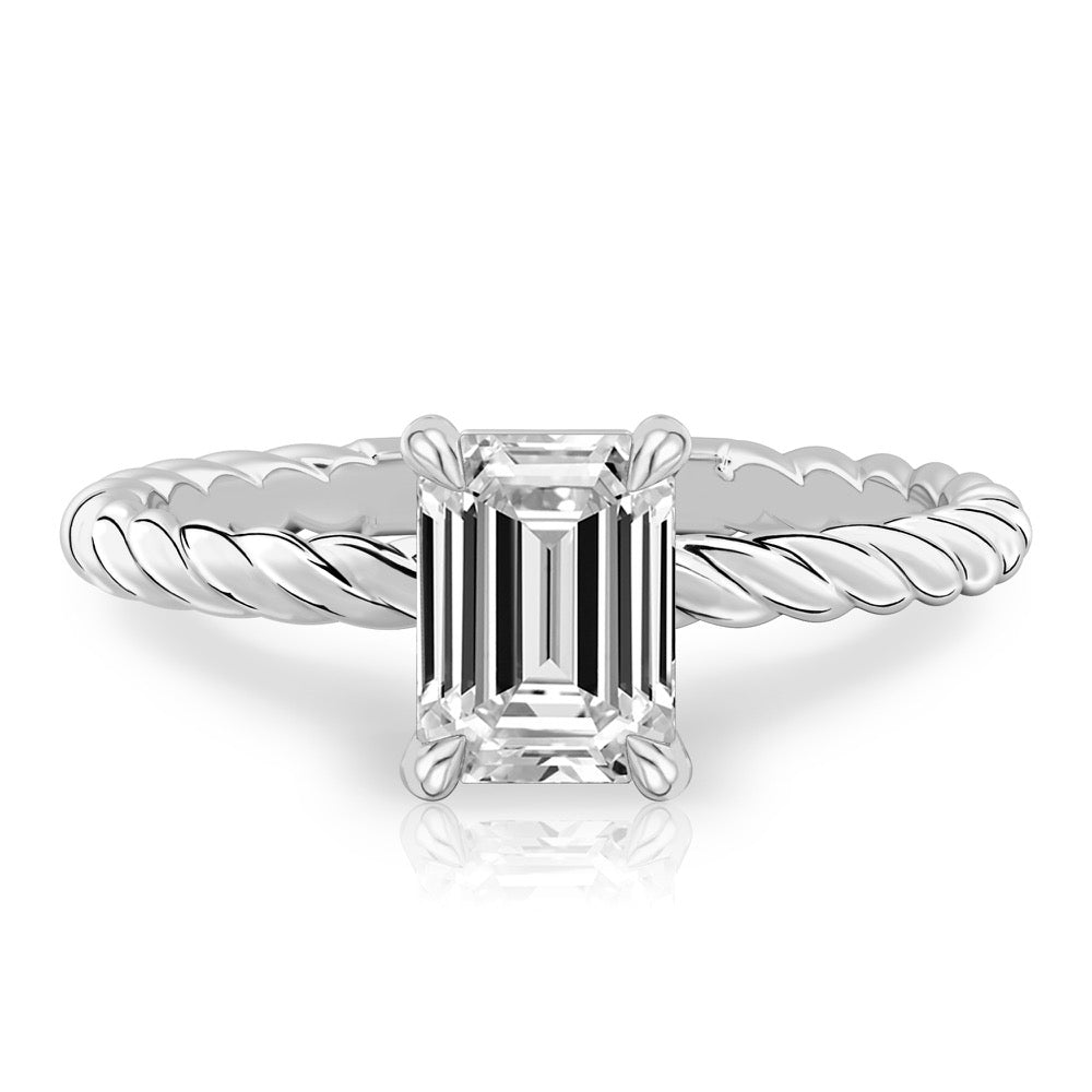 Ruth Twisted Rope Engagement Ring