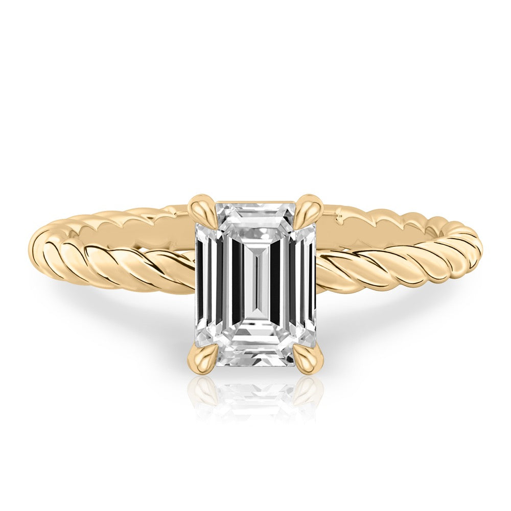 Ruth Twisted Rope Engagement Ring