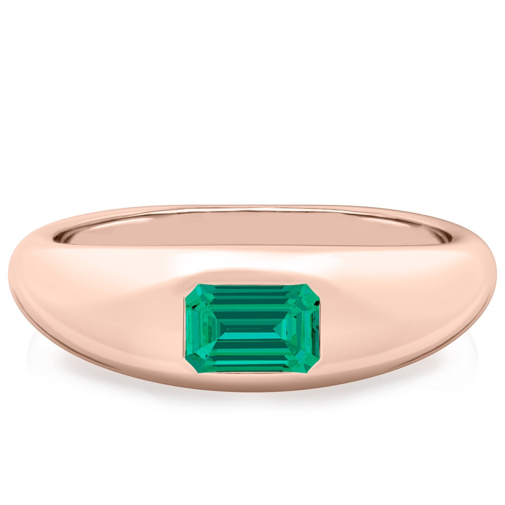 Emerald Dome Ring