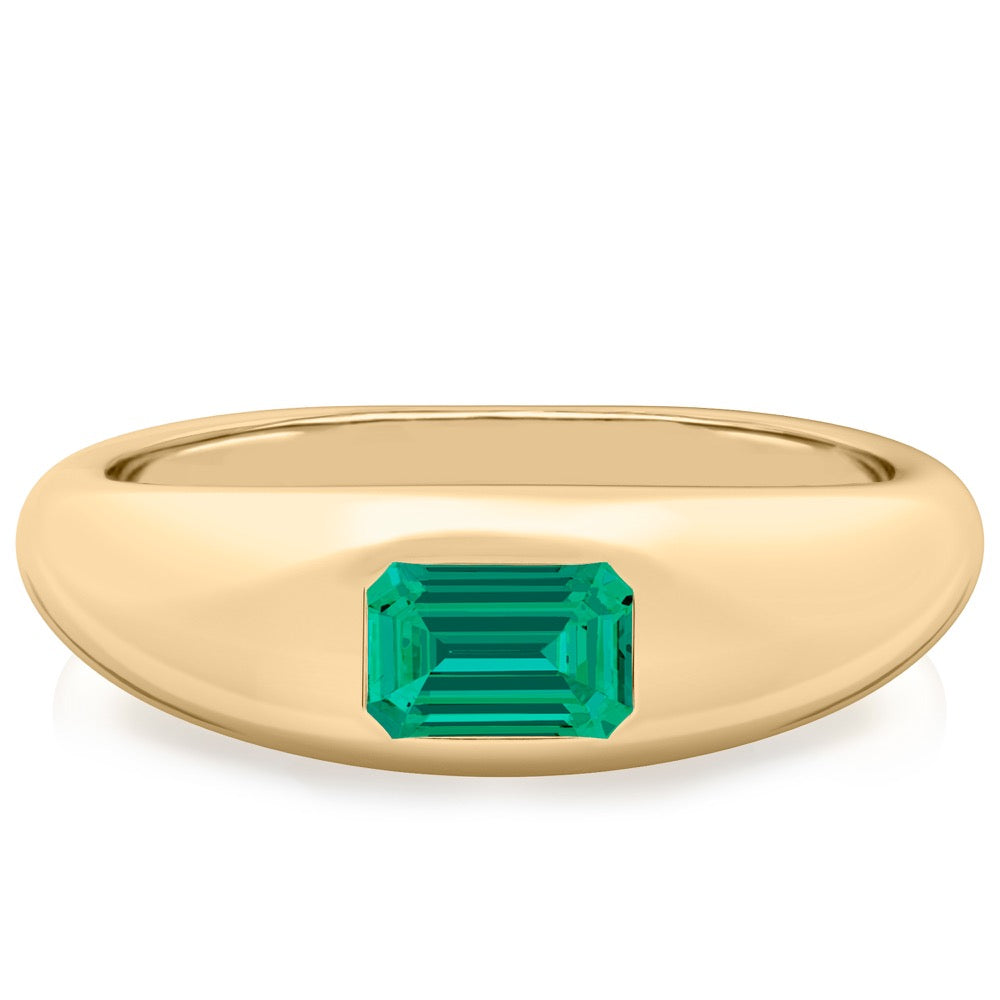 Emerald Dome Ring