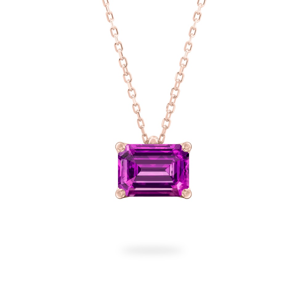 Purple Sapphire Ripple Necklace