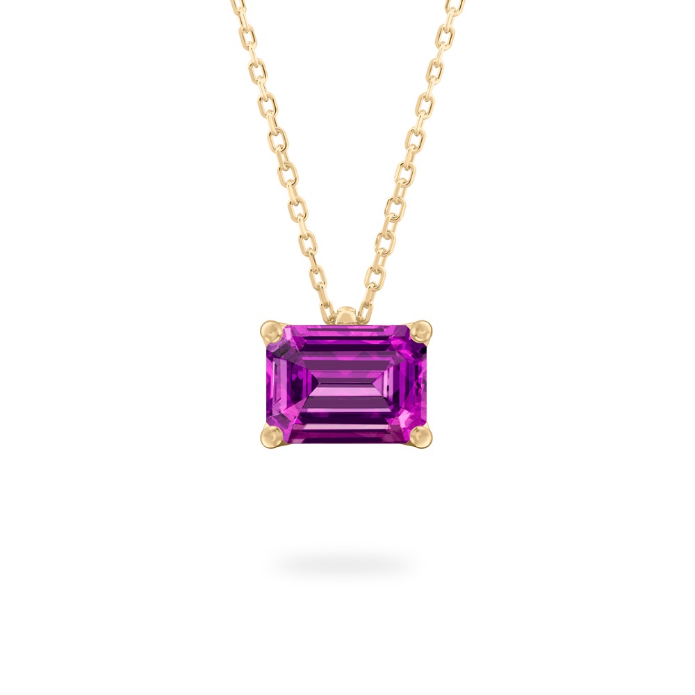 Purple Sapphire Ripple Necklace