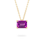 Purple Sapphire Ripple Necklace
