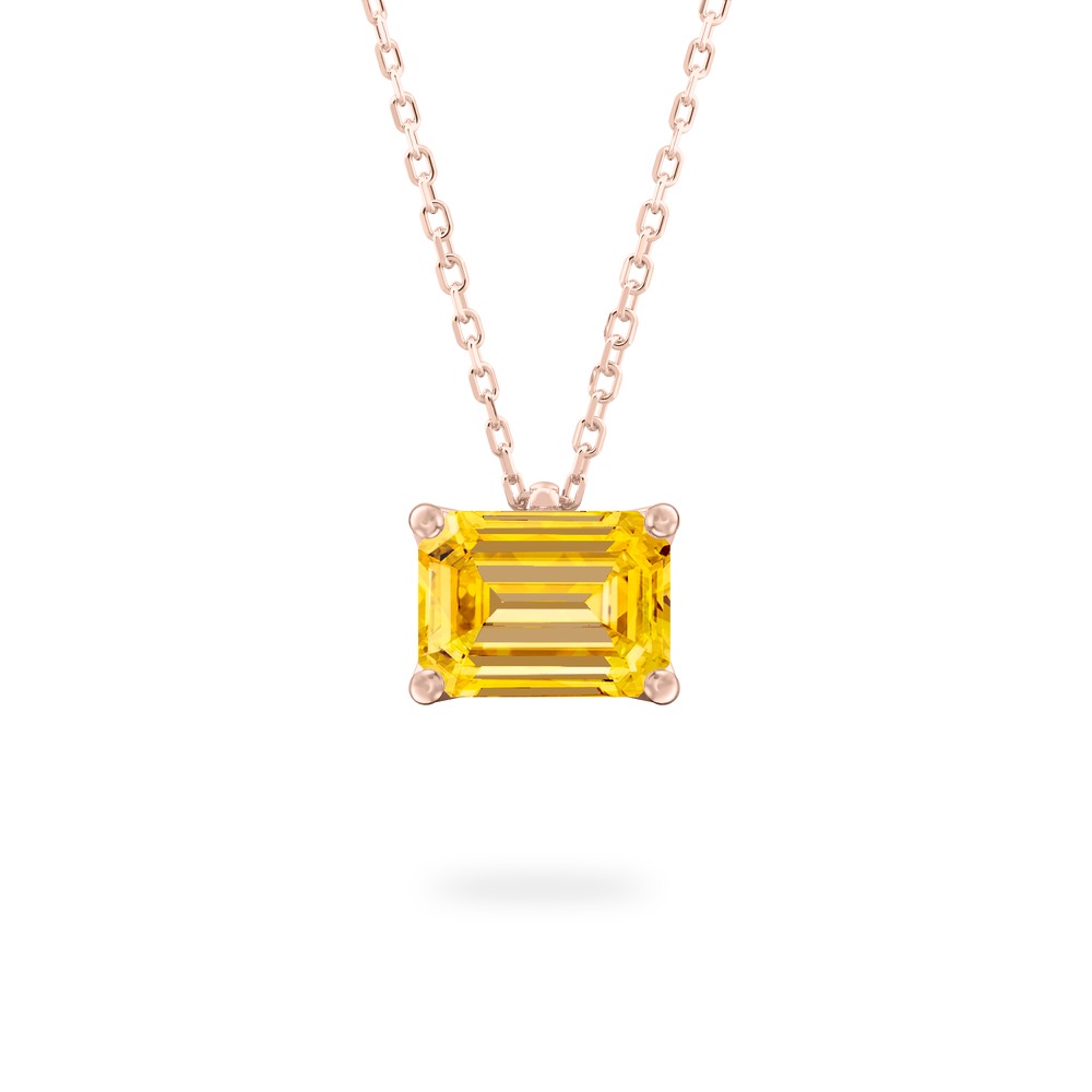 Yellow Sapphire Ripple Necklace