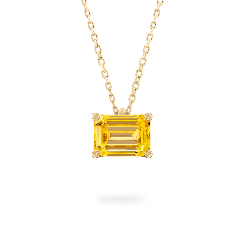 Yellow Sapphire Ripple Necklace