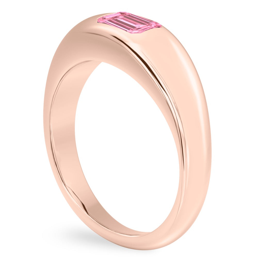 Pink Sapphire Dome Ring