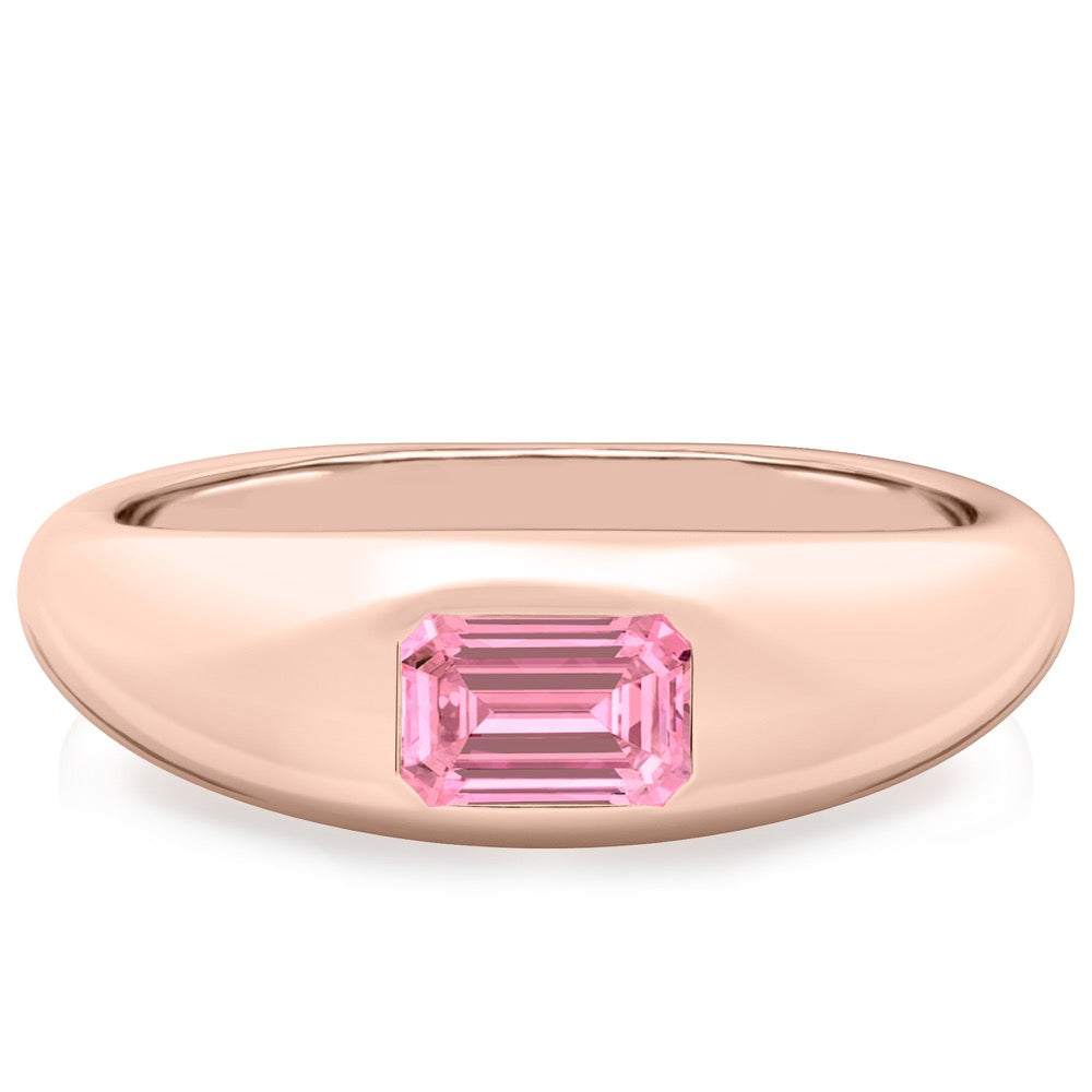 Pink Sapphire Dome Ring