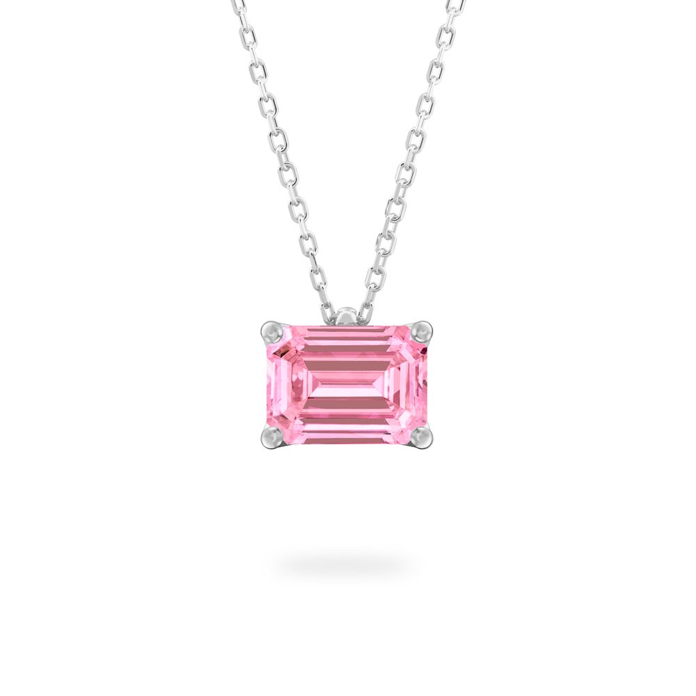 Pink Sapphire Ripple Necklace