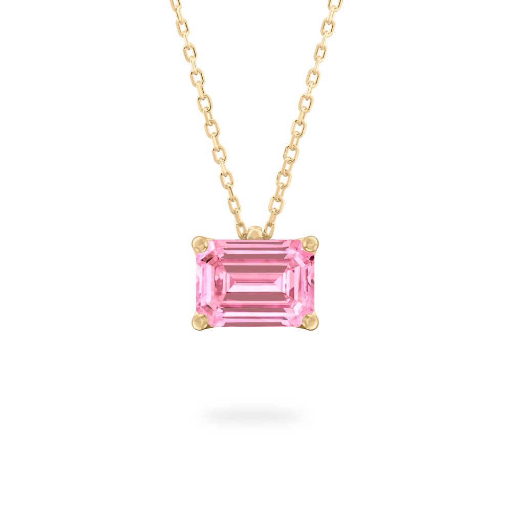 Pink Sapphire Ripple Necklace