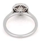 Aspen Leaf Halo Engagement Ring