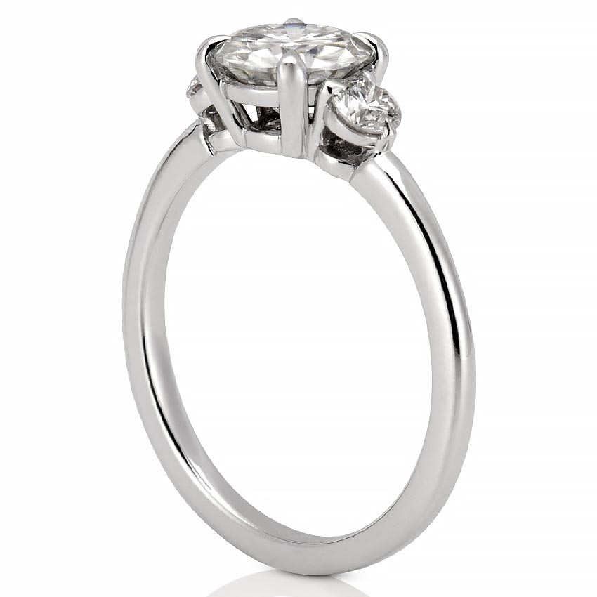 Everly Delicate Three Stone Engagement Ring