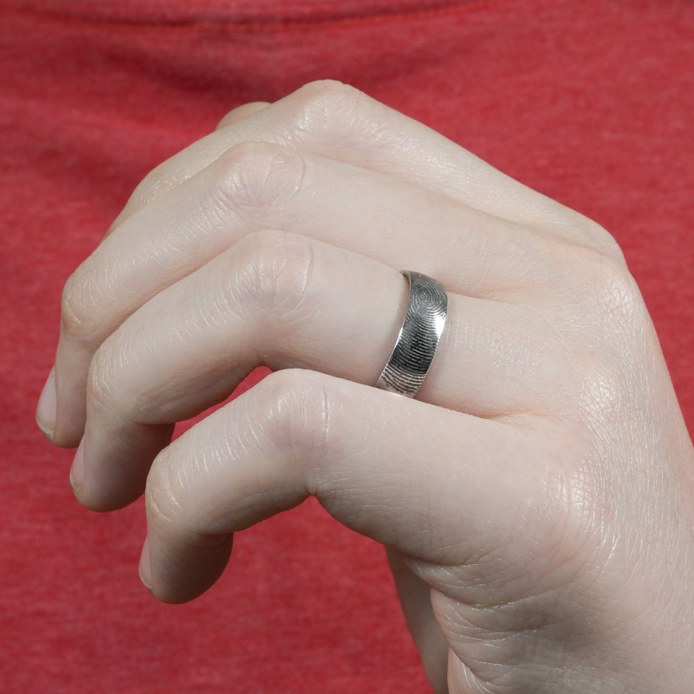 Men’s Fingerprint Wedding Band