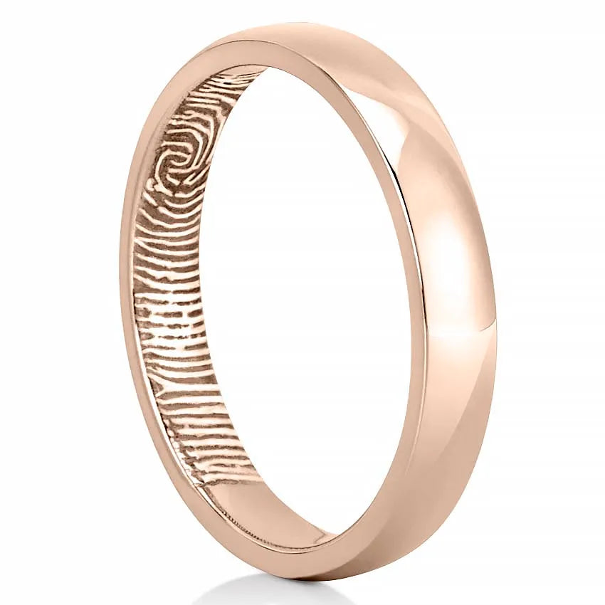 Women’s Inside Fingerprint Wedding Band