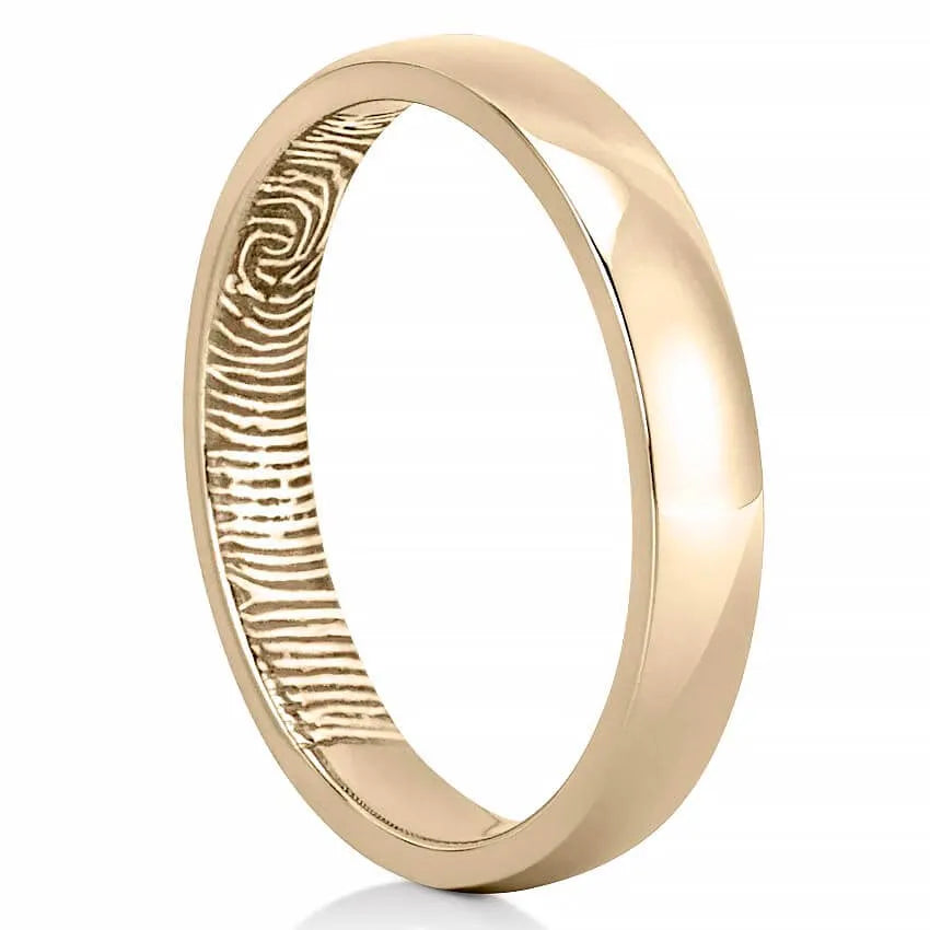 Women’s Inside Fingerprint Wedding Band