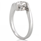 Floating Ring Floating Diamond Engagement Ring