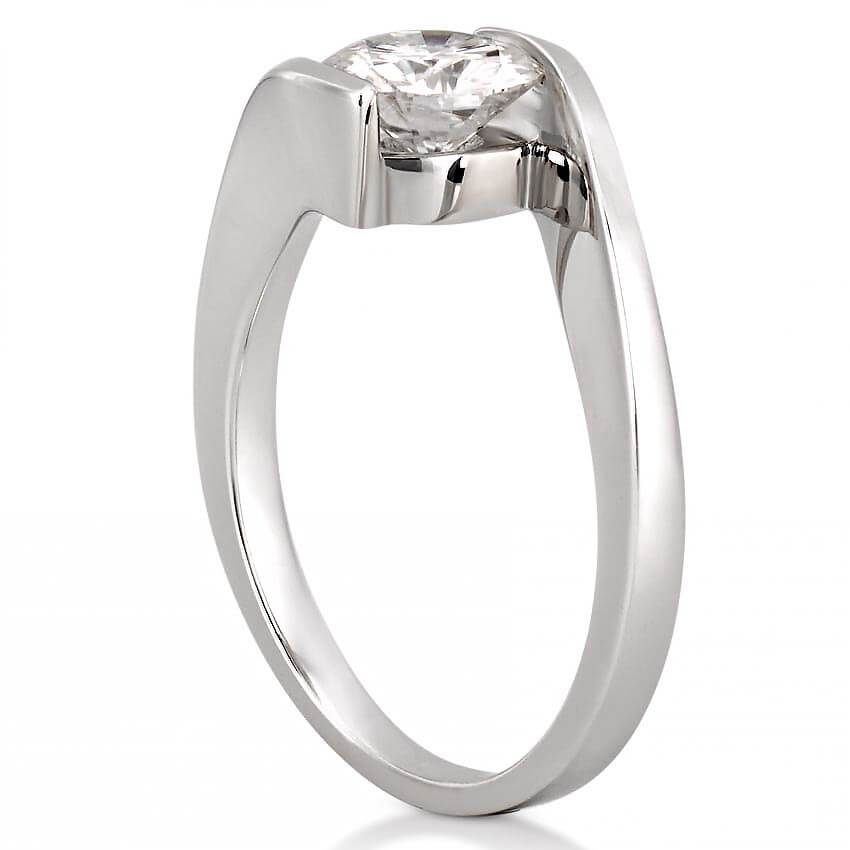 Floating Ring Floating Diamond Engagement Ring