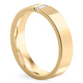 Jasper Flush Baguette Diamond Wedding Band