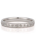 Adelaide Band Hand Engraved Wedding Band