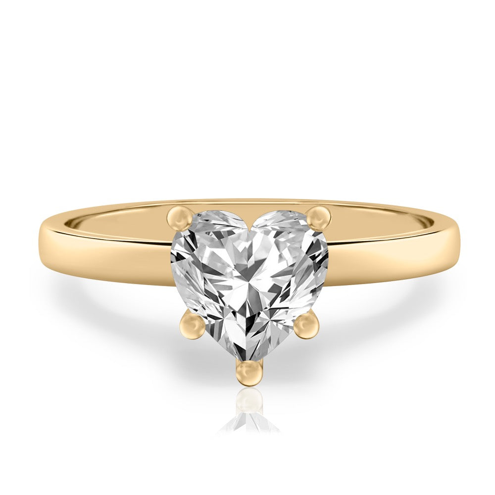 Anna Basket Setting Solitaire Engagement Ring