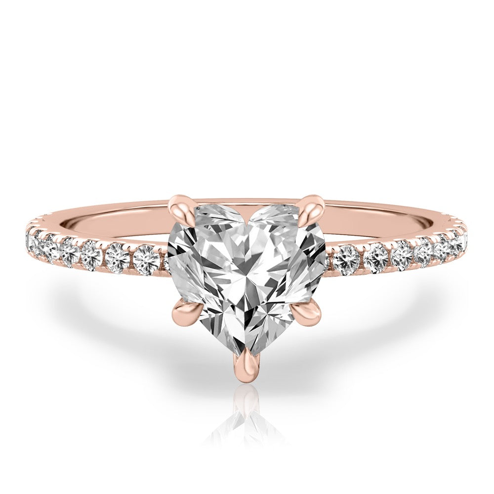 Celeste Pavé Hidden Halo Engagement Ring