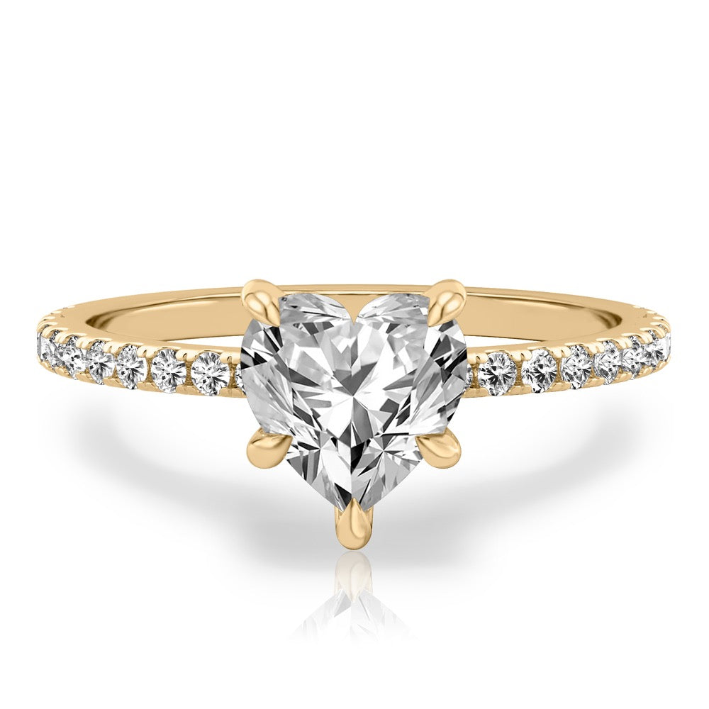 Celeste Pavé Hidden Halo Engagement Ring