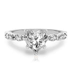 Clara Hidden Halo Marquise & Round Ring