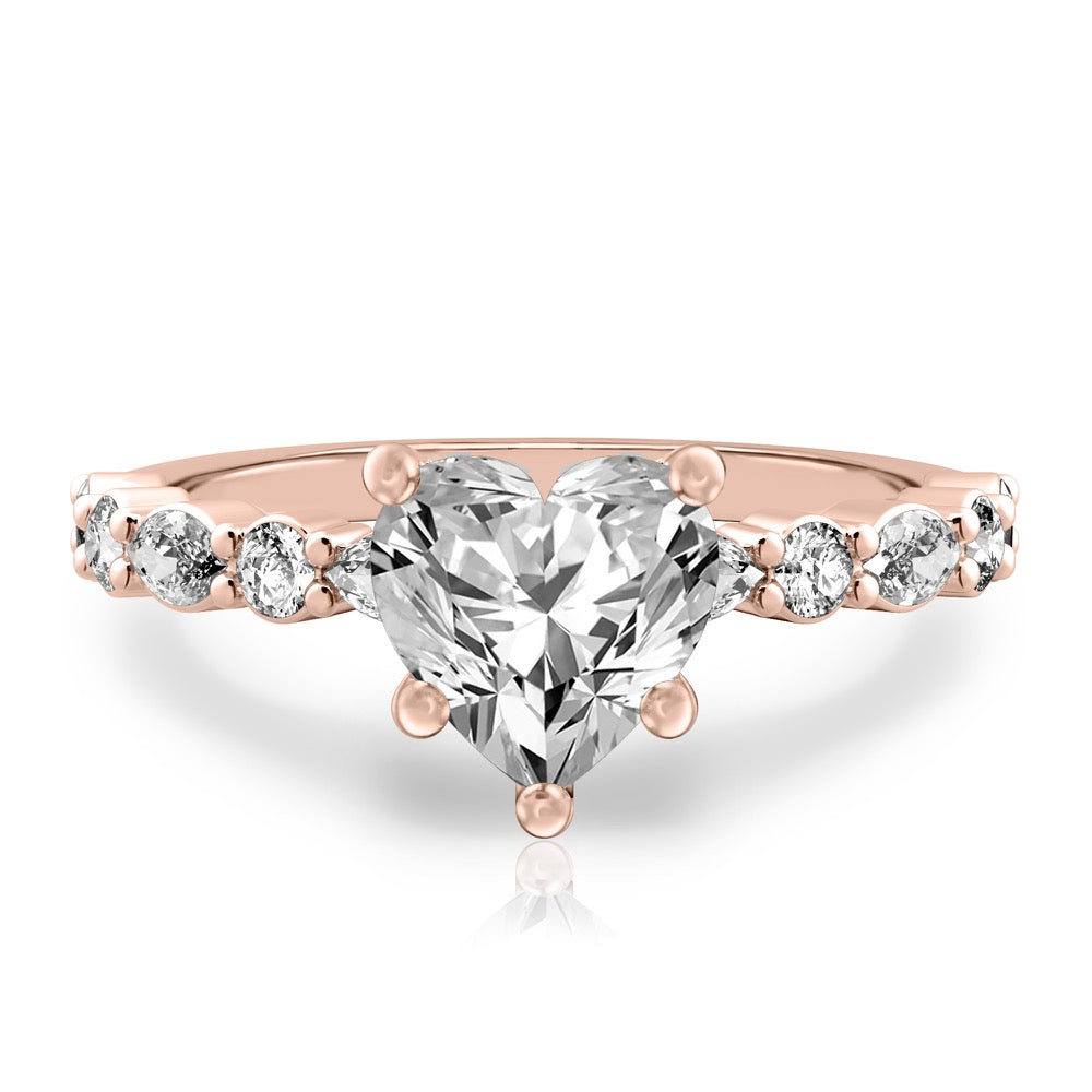 Clara Hidden Halo Marquise & Round Ring