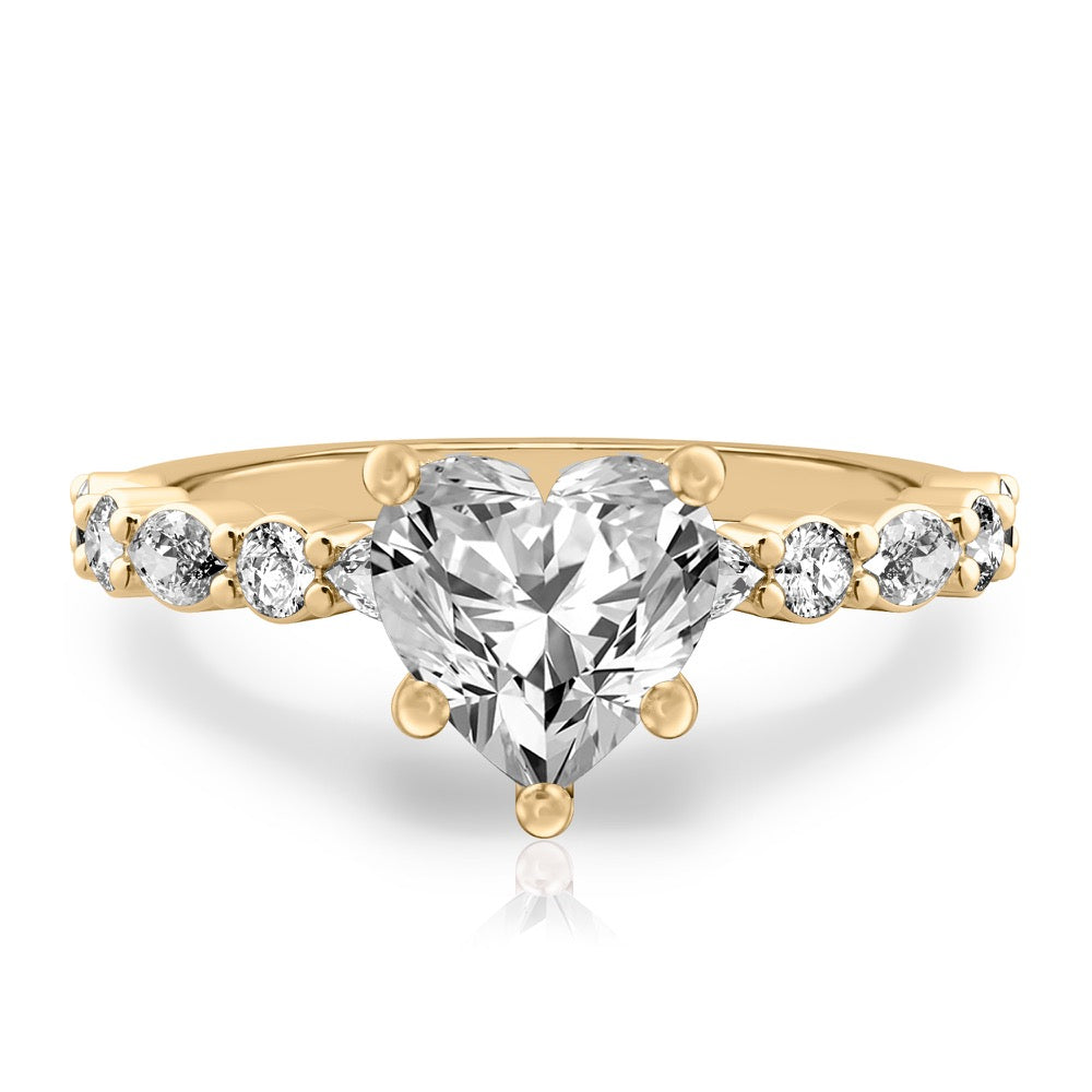 Clara Hidden Halo Marquise & Round Ring