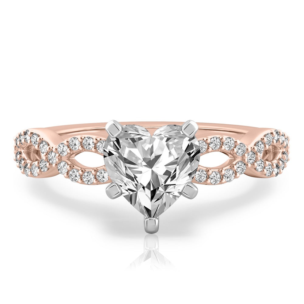 Infinity Infinity Engagement Ring with Diamonds