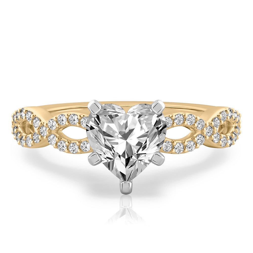 Infinity Infinity Engagement Ring with Diamonds