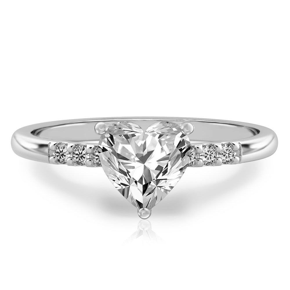 Audrey Six Diamond Pave Engagement Ring