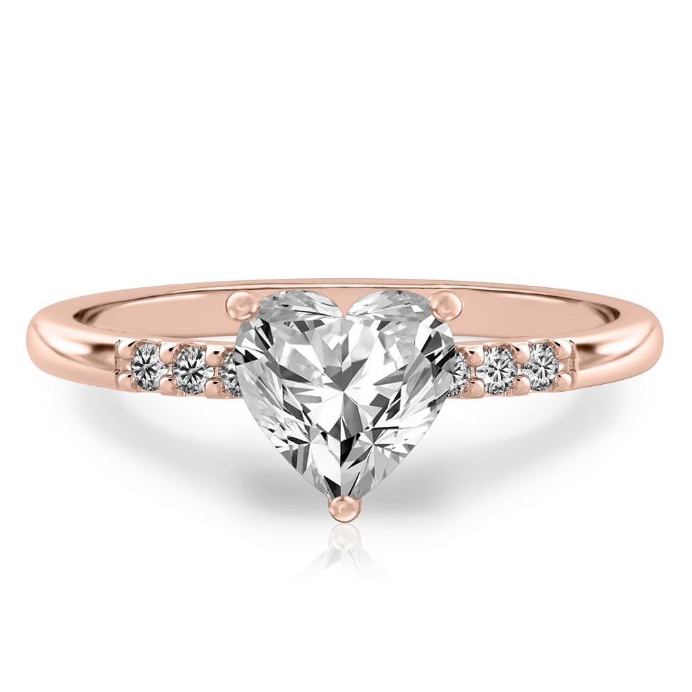 Audrey Six Diamond Pave Engagement Ring
