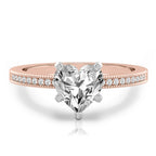 Lalana Petite Milgrain Engagement Ring