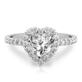 Elle Elegantly Scalloped Halo Ring