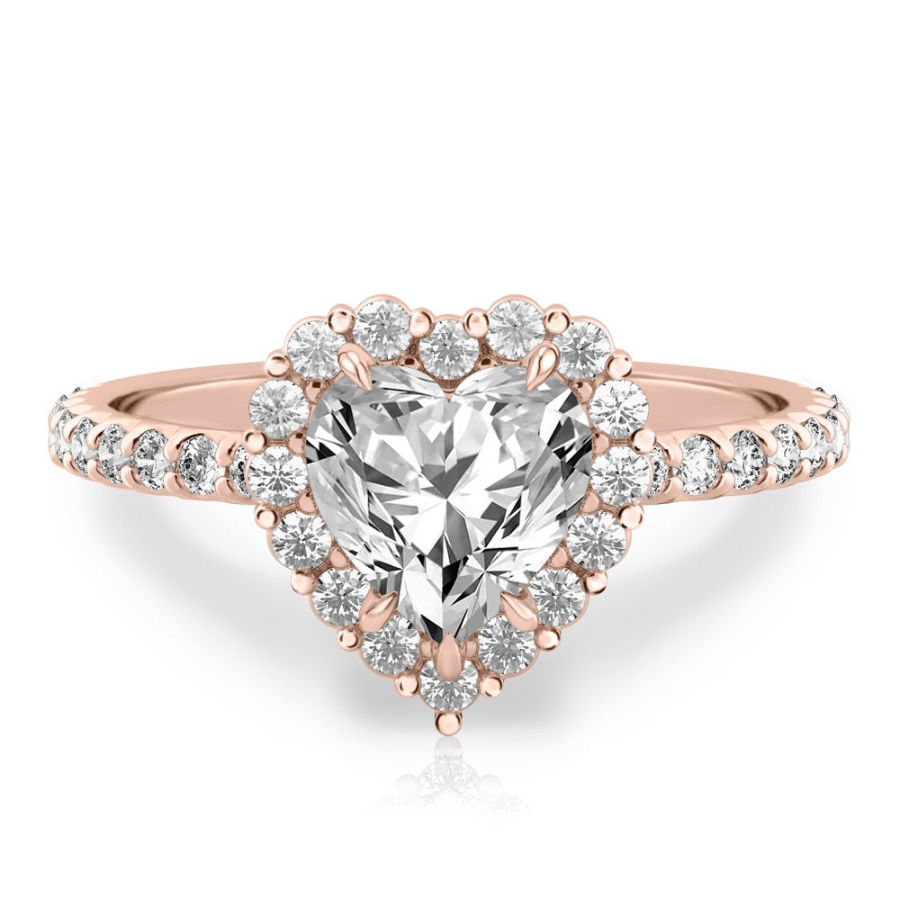 Elsa Floral Inspired Halo Ring