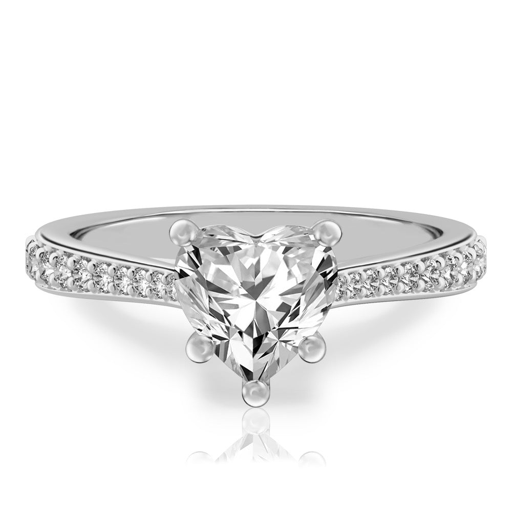 Talia Delicate Cathedral Ring with Side Stones