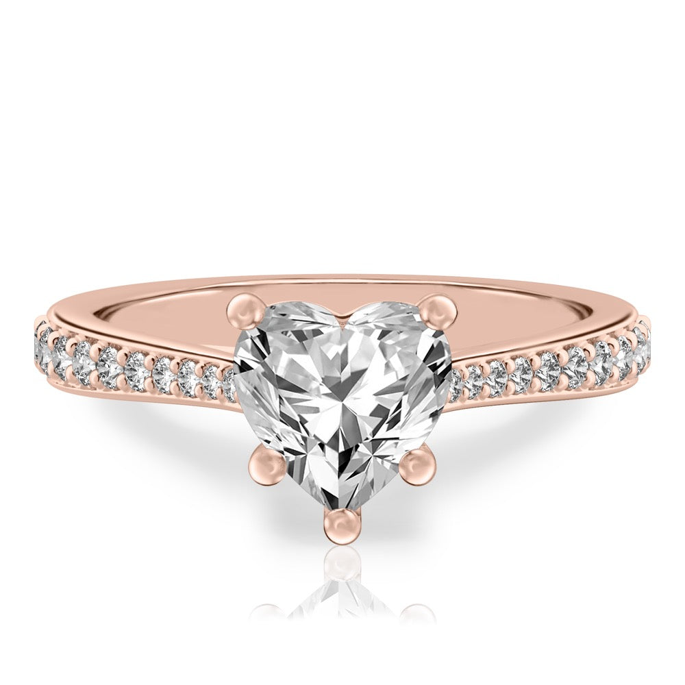 Talia Delicate Cathedral Ring with Side Stones