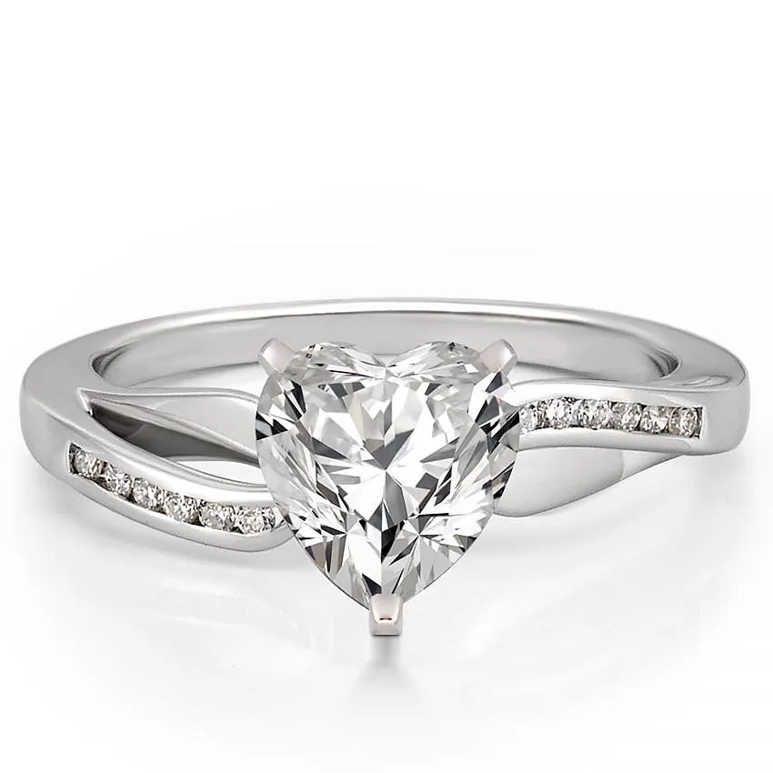 Lily Engagement Ring with a Ribbon Design