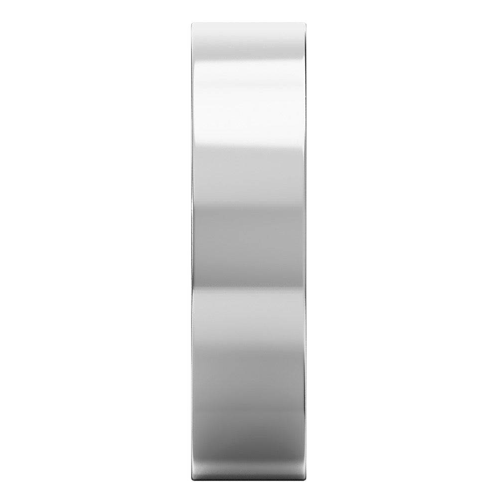 Echo Band Flat Band with High Polish Finish