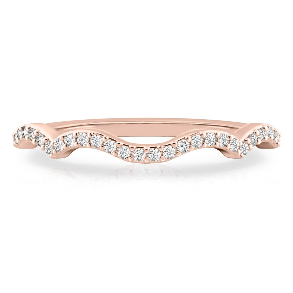 Infinity Band Infinity Diamond Wedding Band