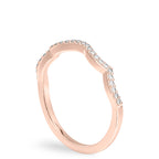 Infinity Band Infinity Diamond Wedding Band