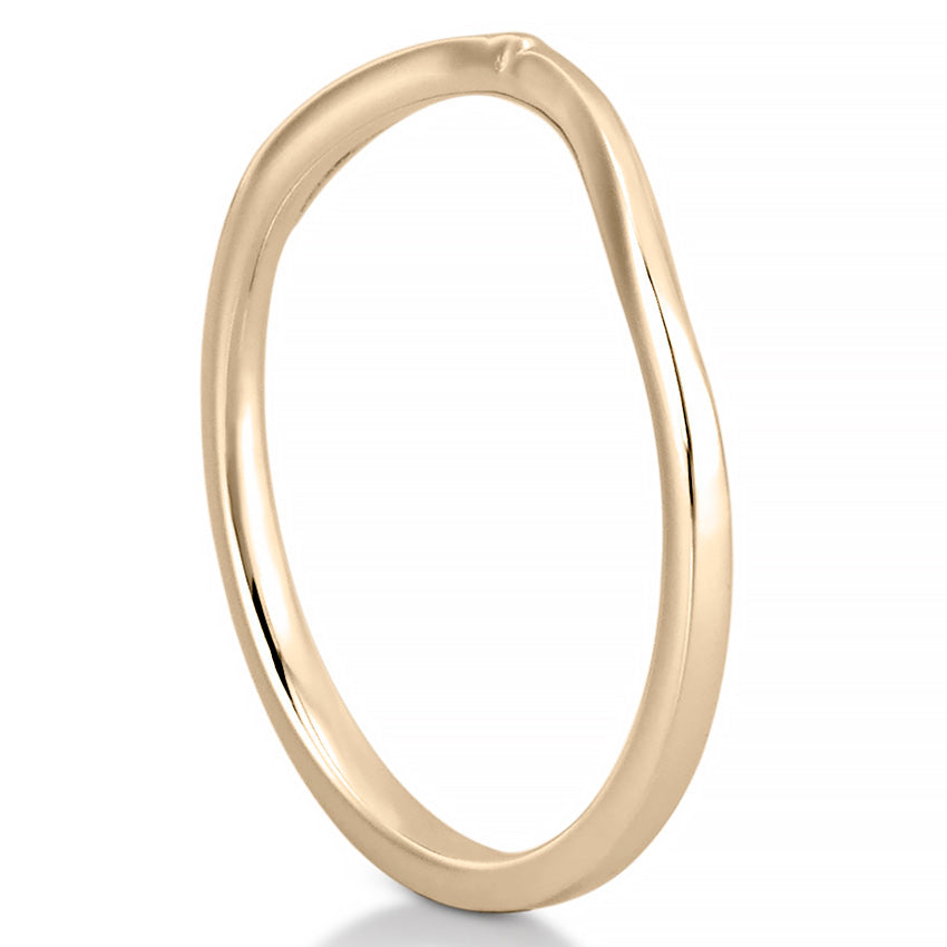 Bekah Band Curved Wedding Band