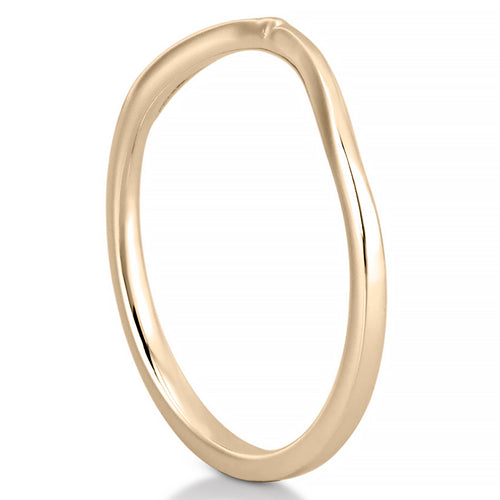 Bekah Band Curved Wedding Band