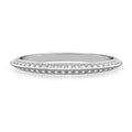 Charu Band Knife Edge Wedding Band with Diamonds