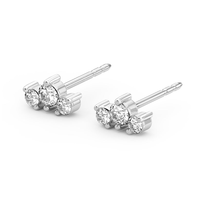 Kendi Earrings Three Stone Earrings