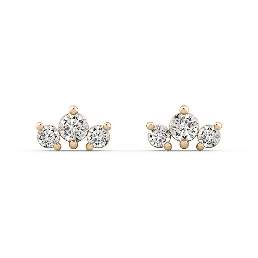 Kendi Earrings Three Stone Earrings