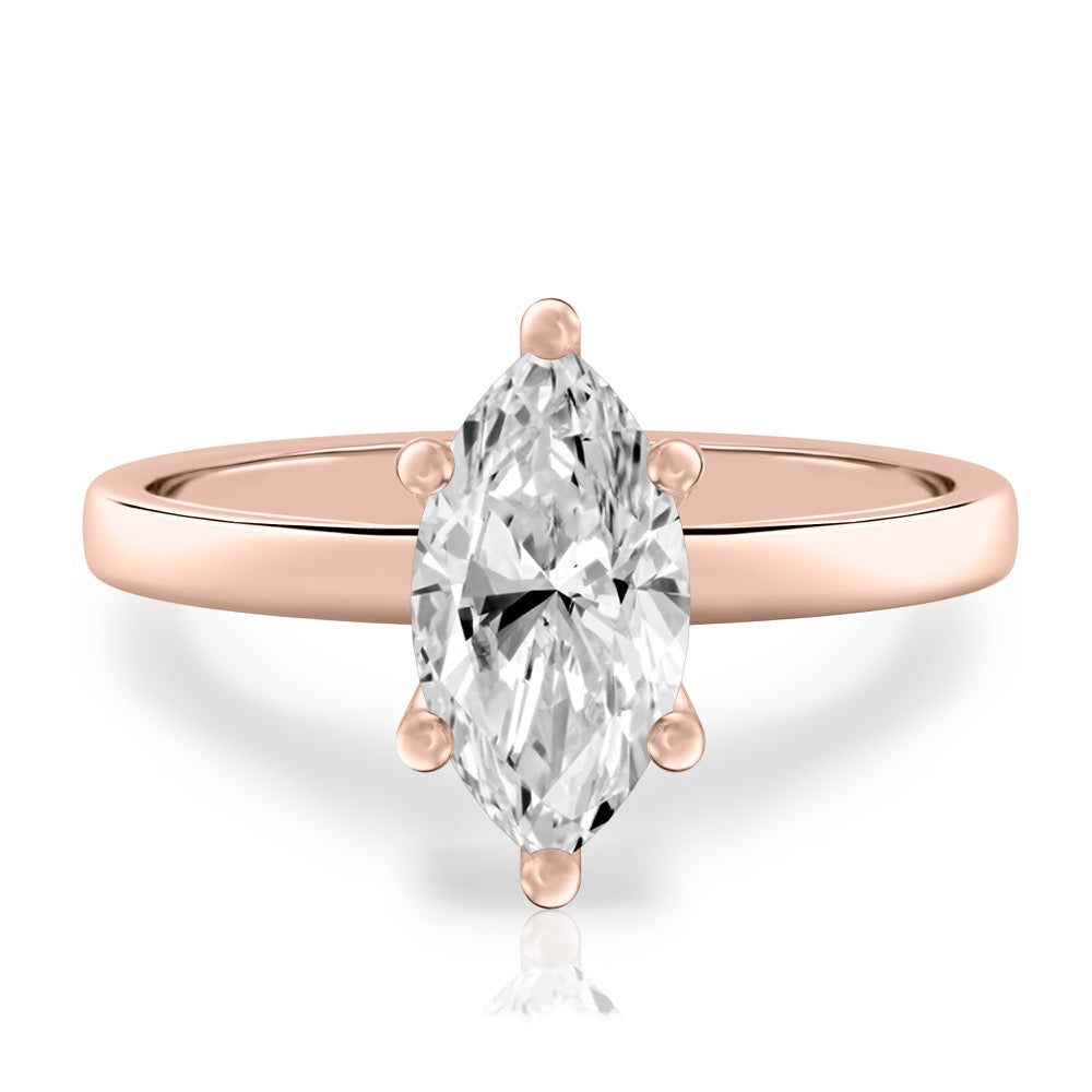 Anna Basket Setting Solitaire Engagement Ring