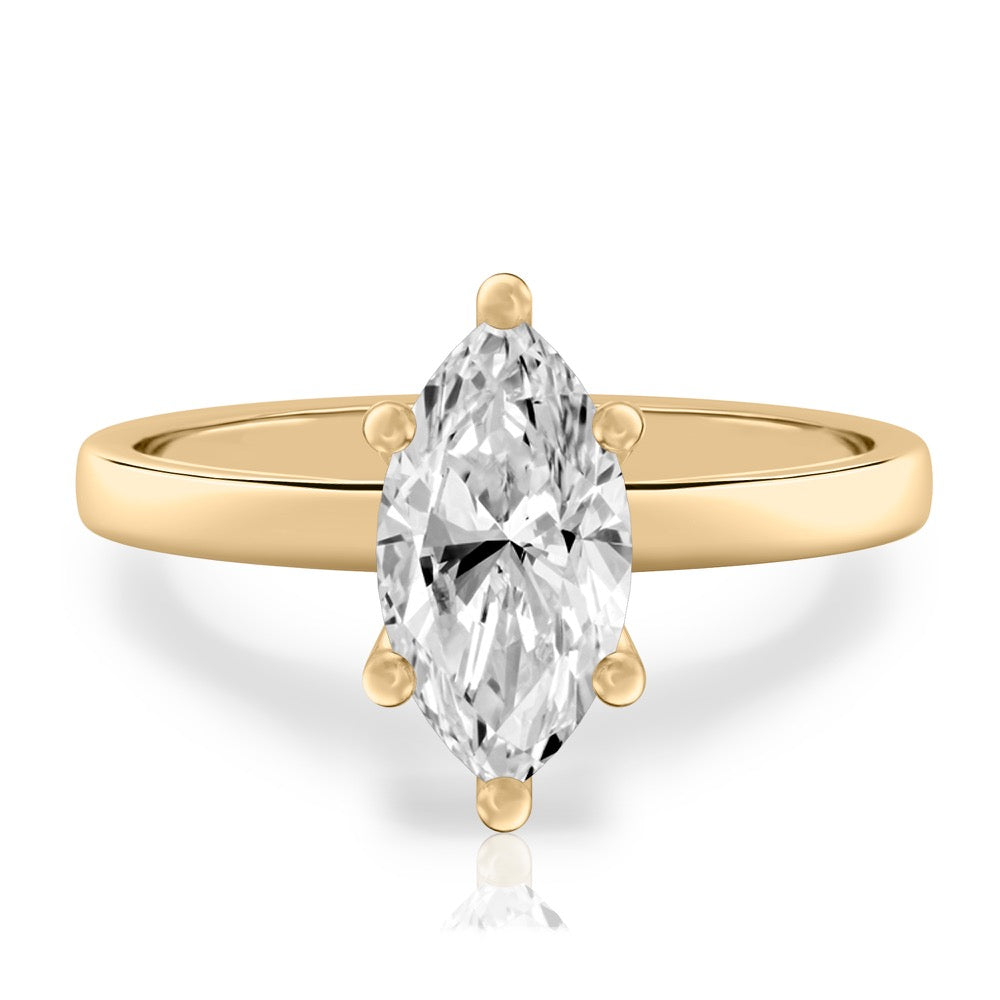 Anna Basket Setting Solitaire Engagement Ring
