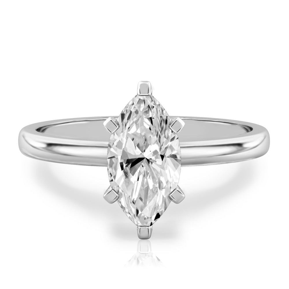 Asha Classic Solitaire Engagement Ring